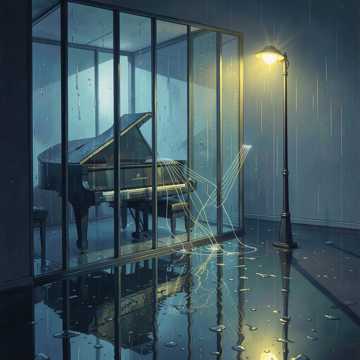 折叠雨里的琴弦