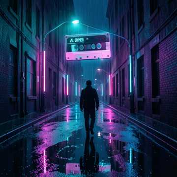 霓虹雨巷
