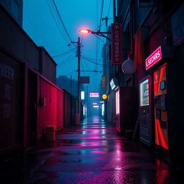 霓虹落在空口袋