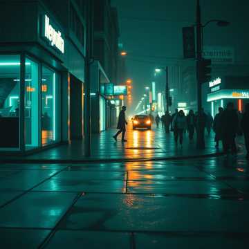 霓虹碎影