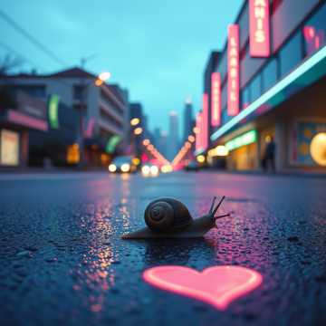 蜗牛等晚风