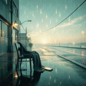 倾斜的雨声