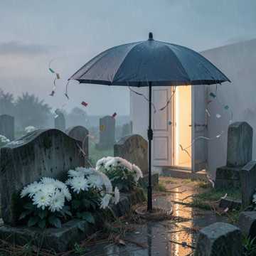清明雨上的伞