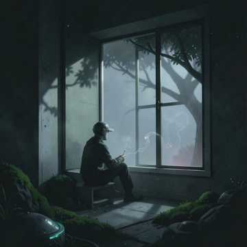 树影里的烟