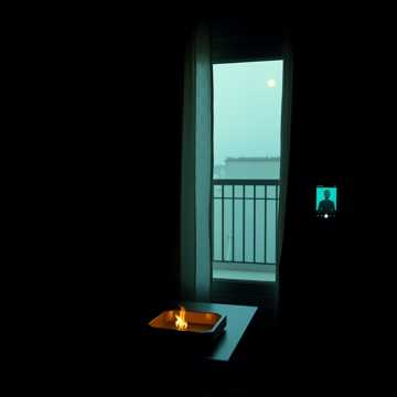 烟灰落地的声音