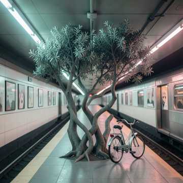 两棵树的亲吻