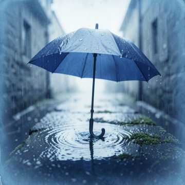 一伞旧烟雨