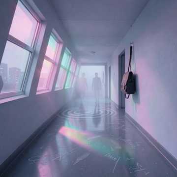 走廊斜的折光