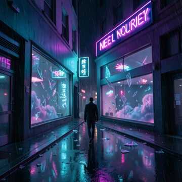 霓虹碎影