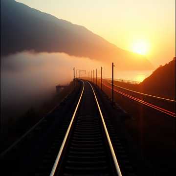 青い線路
