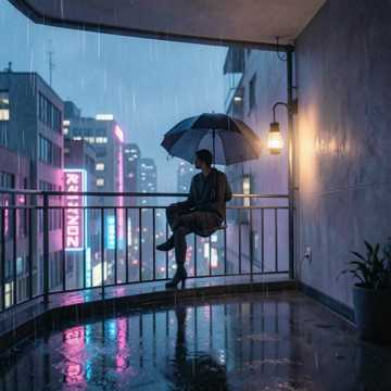 大雨刚走 伞留你那里