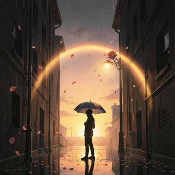 穿过黑雨见晚霞