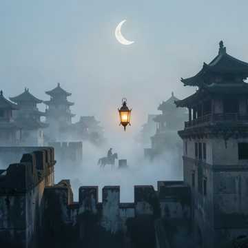 尘埃望月时