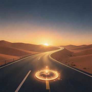 公路落日圆