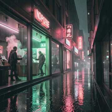 霓虹剪影