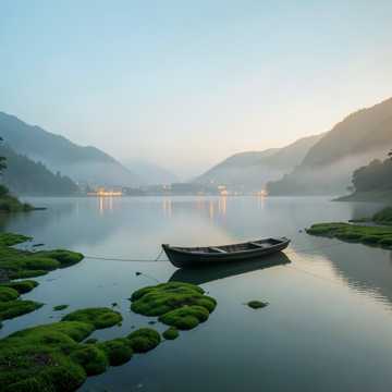 烟霞山下的水声
