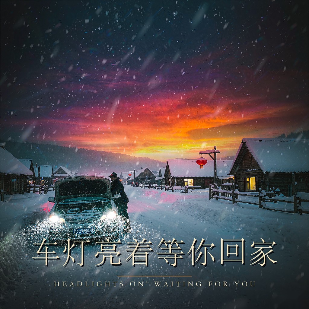 车灯亮着
