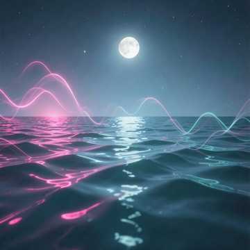 打碟的霓虹灯海