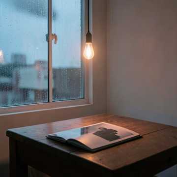 雨打窗台的脚步声