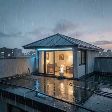 雨敲铁皮