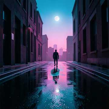 霓虹灯的影子