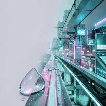 水滴地铁夜奔