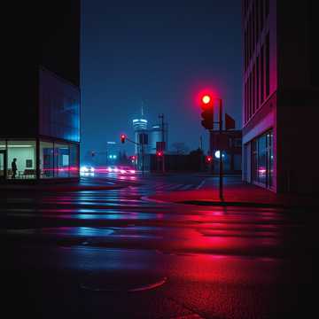 霓虹碎在地上的声音
