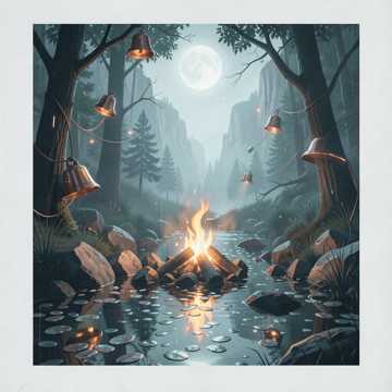 篝火骤雨