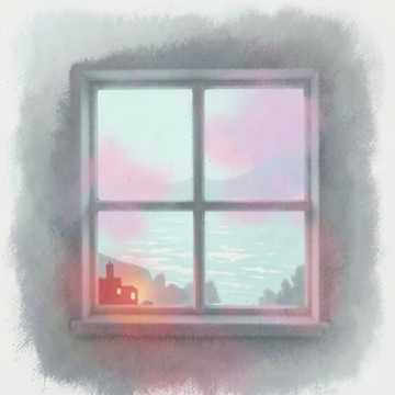 窗含江影