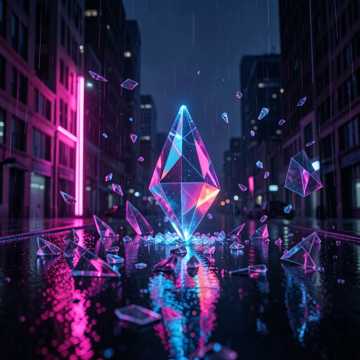 霓虹碎成玻璃渣