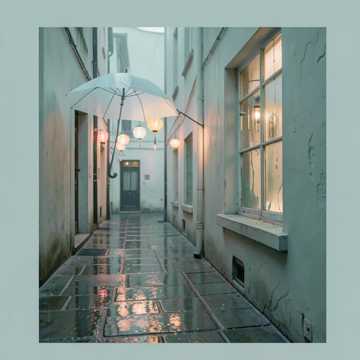 春雨斜巷