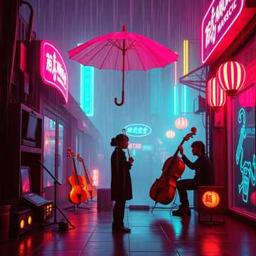 烟雨披风下迪厅