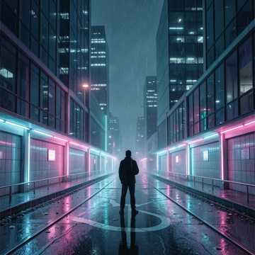 霓虹人潮暗涌