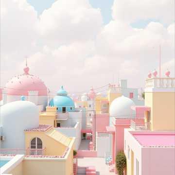 泡泡糖撞进棉花云