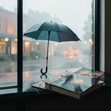 雨帘里躲着个夏天