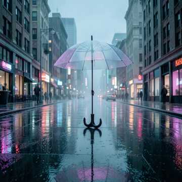 玻璃雨伞