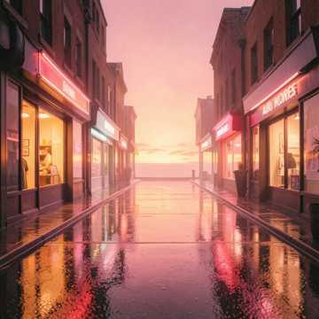 霓虹未眠的街