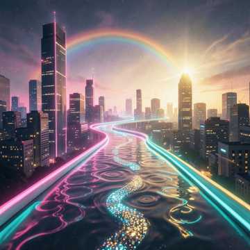 霓虹生焰火