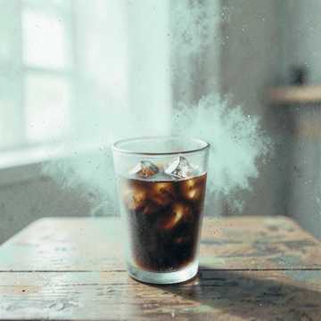 窗边冰咖啡