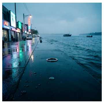 南滨路的雨