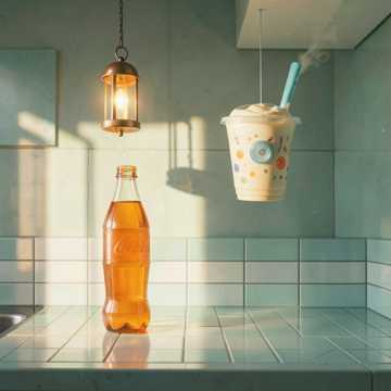 橘子汽水泡泡茶