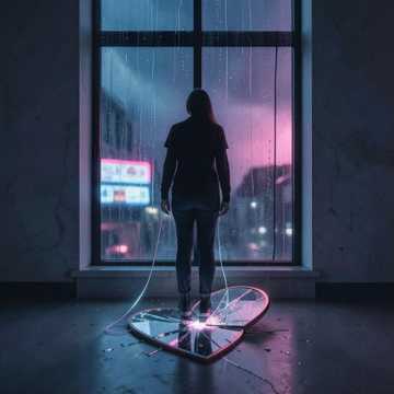 雨滴倒灌进眼眶