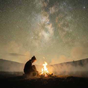 银河点亮夜色