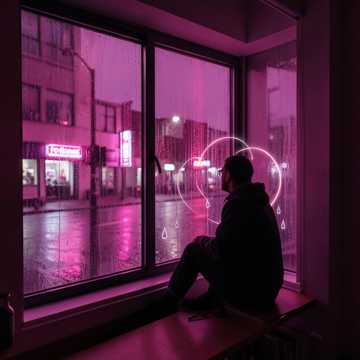 雨滴敲打失眠的窗