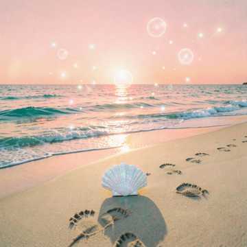 夏日浪漫沙滩