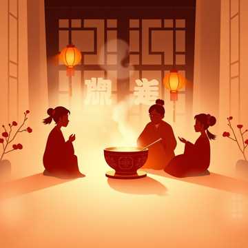 灯火揉进汤圆