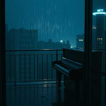 雨停琴键渐冷