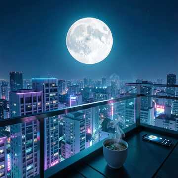 三十层楼前的阳台