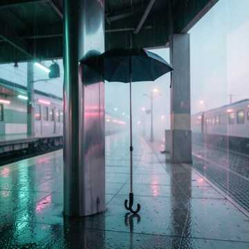 站台别时雨