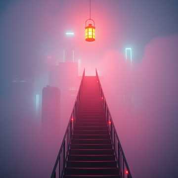 长阶梯与雾城